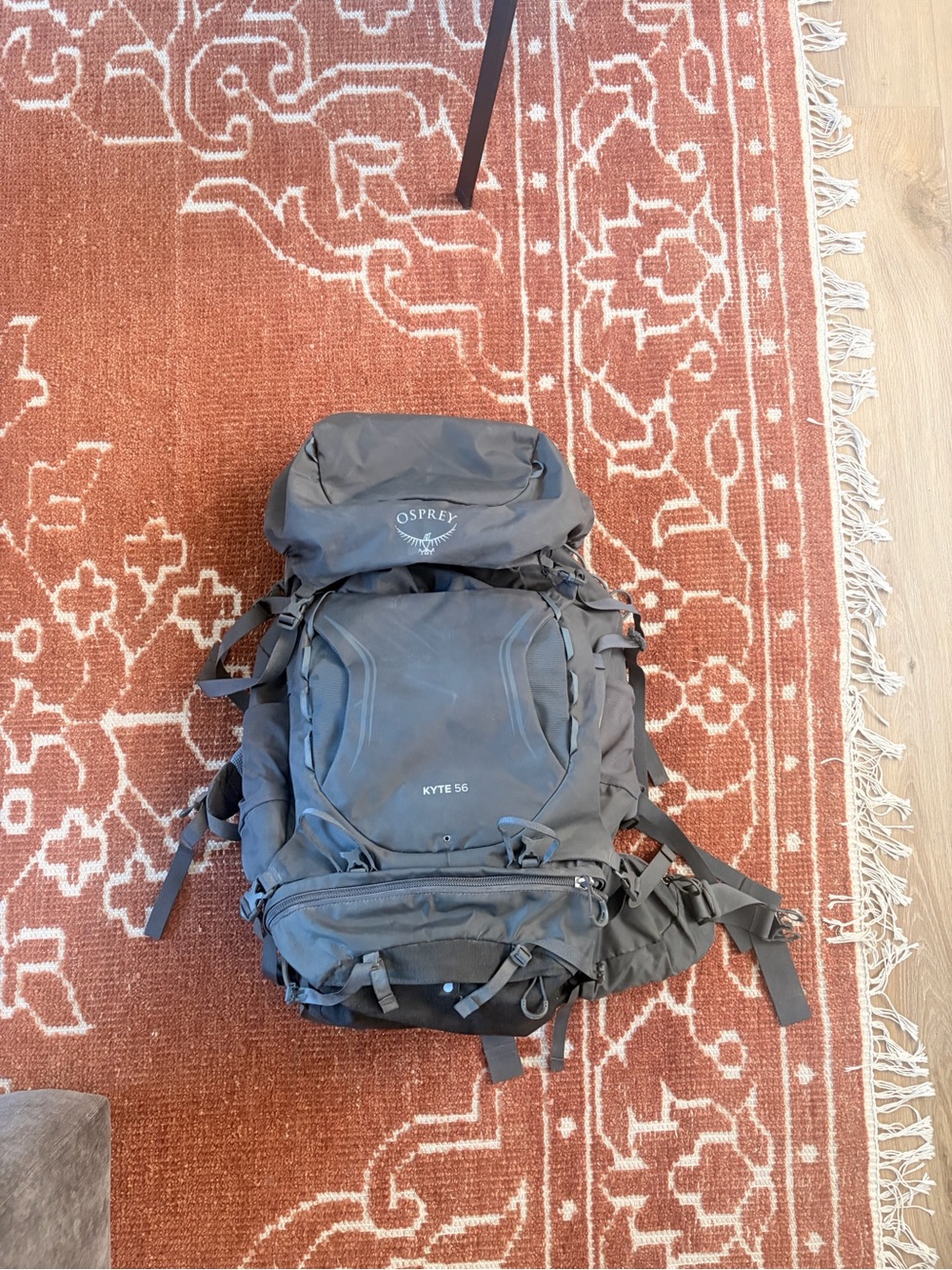 OSPREY Kyte 56 Travel Backpack — Black
